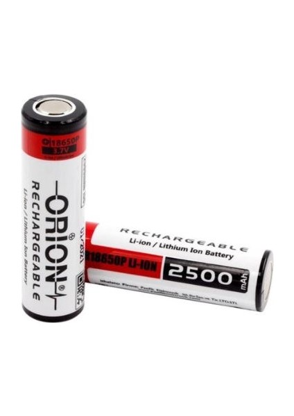 18650P 3.7V 2500MAH 10C Şarj Edilebilir Li-Ion Pil