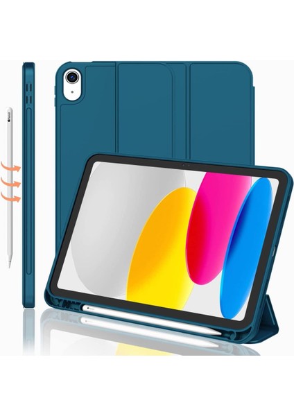 Apple iPad 11.Nesil A16 11inç/10.Nesil 10.9inç Kılıf Kalem Bölmeli Smart Case