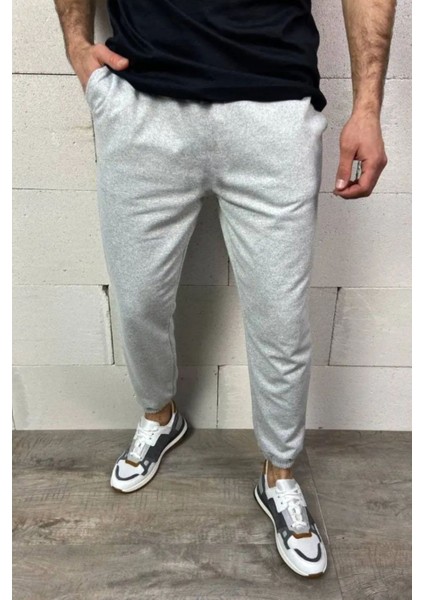 Gri Içi Pamuklu Bol Kalıp Kalın Eşofman Altı Unisex fiyatları