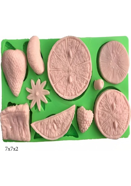 Dekoratif Kenar Şeklinde Silikon Şeker Hamuru Sabun ve Mum Kalıbı