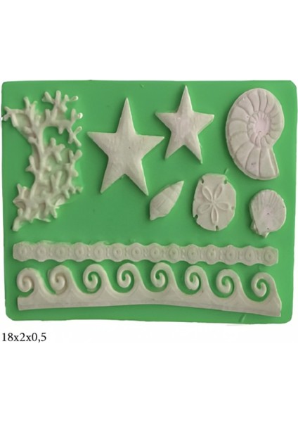 Dekoratif Kenar Şeklinde Silikon Şeker Hamuru Sabun ve Mum Kalıbı