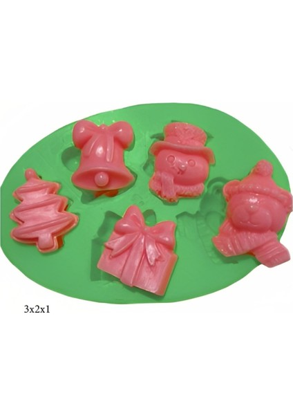 Dekoratif Kenar Şeklinde Silikon Şeker Hamuru Sabun ve Mum Kalıbı