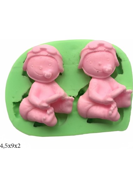 Dekoratif Kenar Şeklinde Silikon Şeker Hamuru Sabun ve Mum Kalıbı