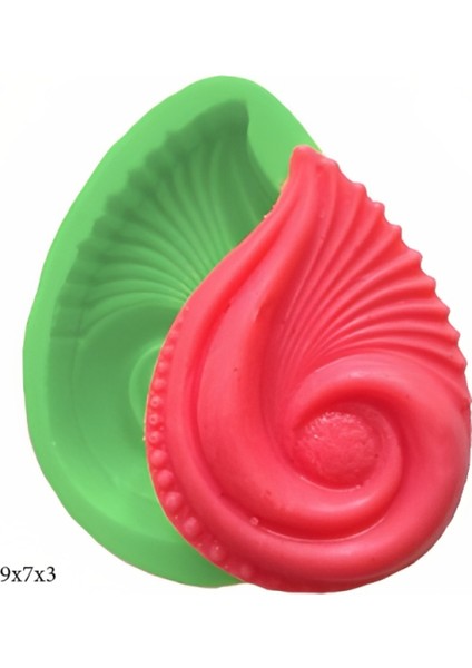 Dekoratif Kenar Şeklinde Silikon Şeker Hamuru Sabun ve Mum Kalıbı