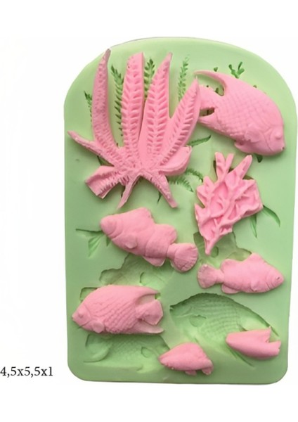 Dekoratif Kenar Şeklinde Silikon Şeker Hamuru Sabun ve Mum Kalıbı