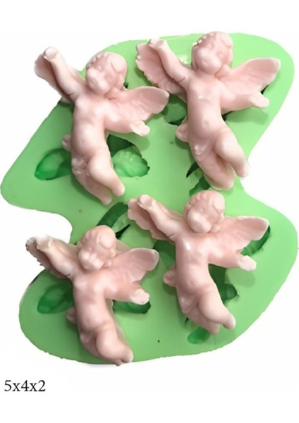 Dekoratif Kenar Şeklinde Silikon Şeker Hamuru Sabun ve Mum Kalıbı