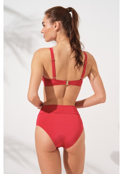 Melt Toparlayıcı Balenli Bikini Takım Kırmızı 231234 fiyatları