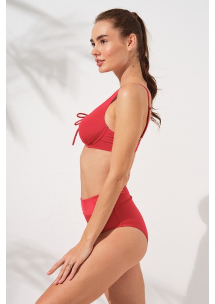 Melt Toparlayıcı Balenli Bikini Takım Kırmızı 231234 modelleri