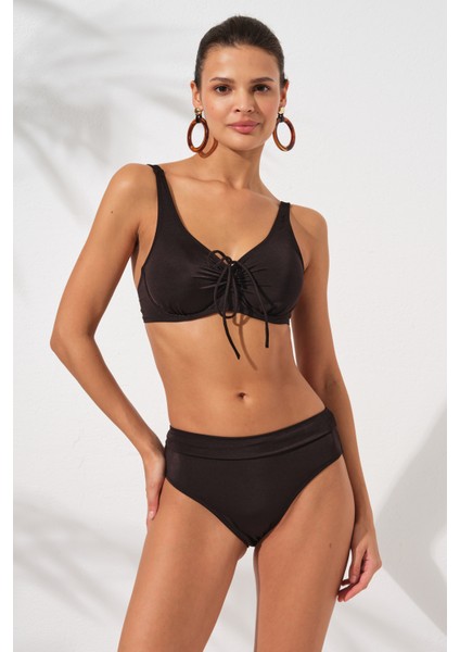 Melt Toparlayıcı Balenli Bikini Takım Siyah 231234