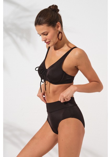 Melt Toparlayıcı Balenli Bikini Takım Siyah 231234 modelleri