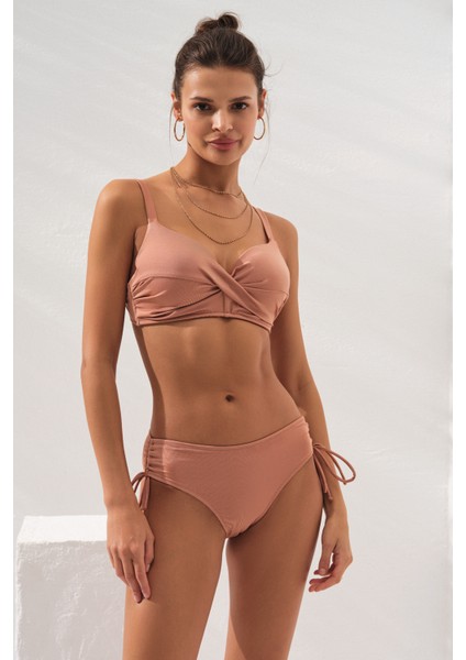 Sole Kaplı Toparlayıcı Bikini Bronz 231229