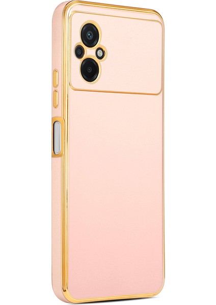 - Xiaomi Poco M5 - Kılıf Parlak Renkli Bark Silikon Kapak - Rose Gold