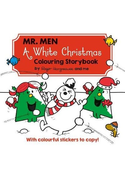 Mr Men: A White Christmas Colouring Storybook