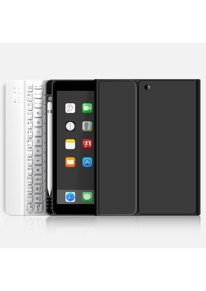 iPad 10.nesil (10.9 Inç) Uyumlu Bluetooth Özellikli Kalem Bölmeli Klavyeli Kılıf fiyatları