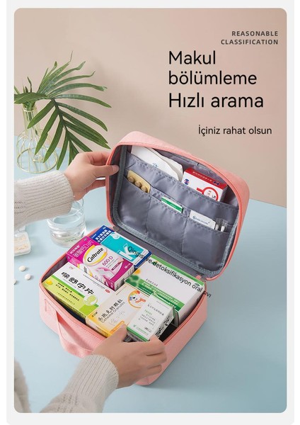 Taşınabilir Ilaç Çantası Ilk Yardım Çantası (Yurt Dışından)