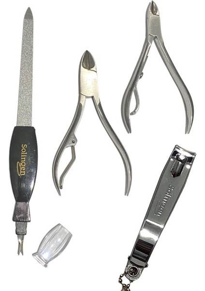 Et Pensi, Tırnak Pensi, Çift Taraflı Tırnak Eti Temizleyicili Törpü, Tırnak Makası 4'Lü Set