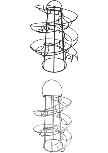 2 Adet Demir Spiral Yumurta Silindir Raf Dispenser 24 Yumurta Serbest Ayakta (Yurt Dışından)