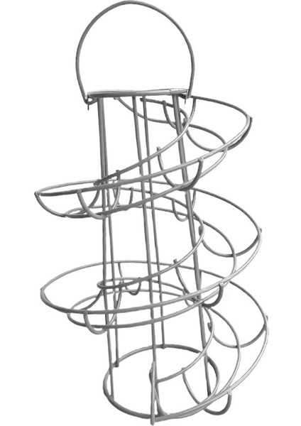 2 Adet Demir Spiral Yumurta Silindir Raf Dispenser 24 Yumurta Serbest Ayakta (Yurt Dışından) modelleri