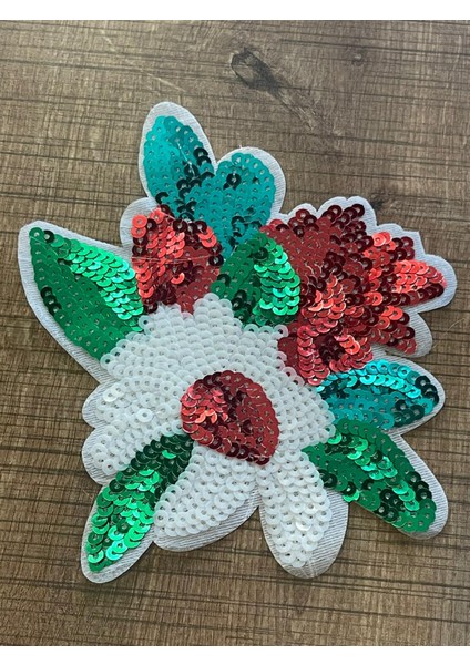 13 x 15 cm Ütü Ile Yapışan Pul Payetli Aplike Arma Yama Dikiş Aksesuarı