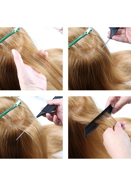 3 Adet Örgü Vurgulu Saç Tarağı Tarağı Salon Saç Faresi Kuyruk Tarama Alet (Yurt Dışından) modelleri