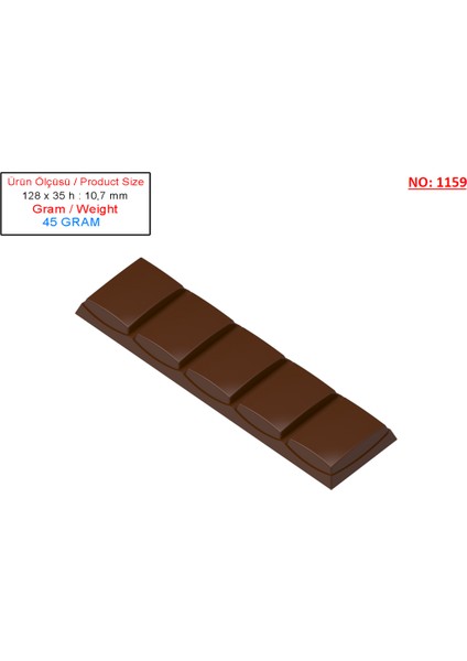 Dilimli Bar Çikolata Kalıbı