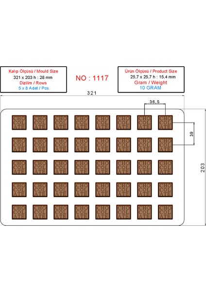 Kare Spesiyal Çikolata fiyatları