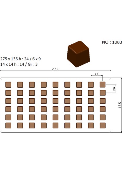 Küp Çikolata modelleri