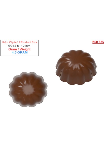 Polikarbon Çikolata Kalıbı modelleri