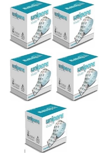 5 Kutu Unipore Elastik Sabitleme Bandı Flaster Hipoalerjenik 10mx10cm
