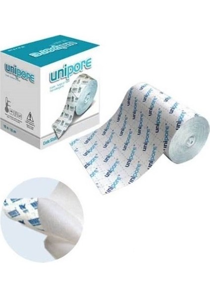 5 Kutu Unipore Elastik Sabitleme Bandı Flaster Hipoalerjenik 10mx10cm