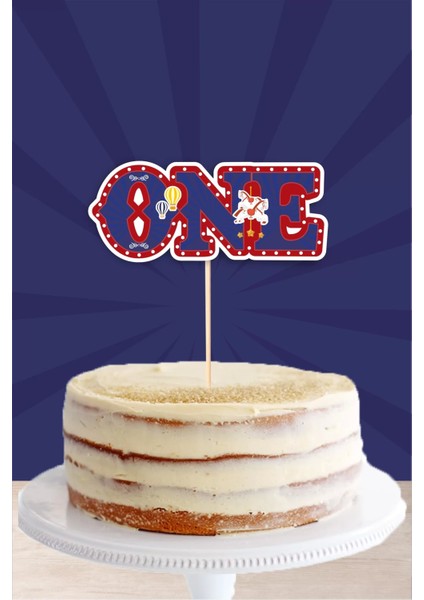 Lunapark Temalı One (1) Pasta Süsü *kalın Kağıt