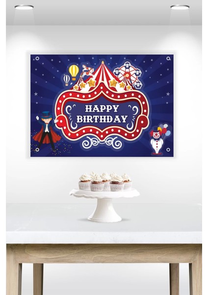 Lunapark Temalı Branda Afiş 50X70 cm