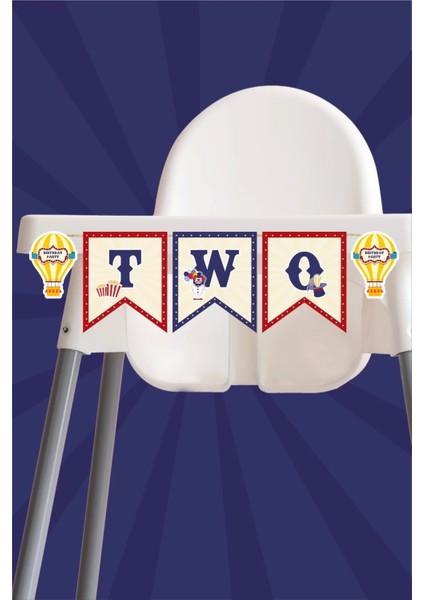 Lunapark Temalı Two Banner *kalın Kağıt