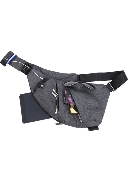 Erkek Omuz Çantası Crossbody Çanta Gündelik Göğüs Çantası (Yurt Dışından)