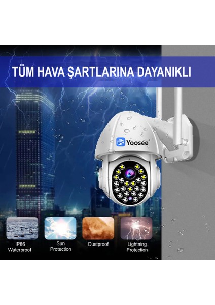 46 Ir LED 1080 Güvenlik Kamerası Wifi Ptz Açık 360 Gece Görüş Su Geçirmez Akıllı Alarm Güvenlik Gözetim Dijital Kamera