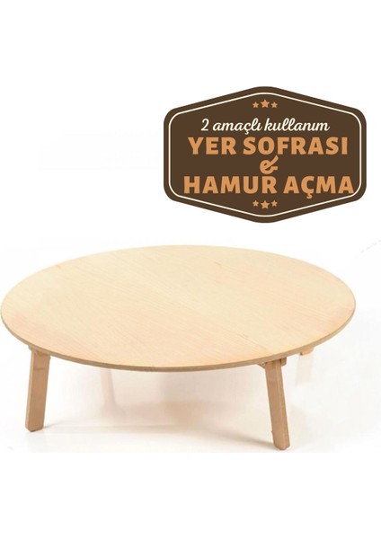 60 Cm Ahşap Hamur Açma Tahtası 714885