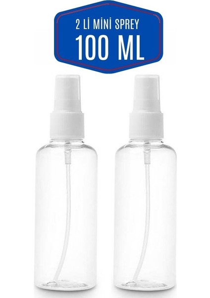 100 ml 2 Adet Püskürtücü Boş Sprey Şişe 713650