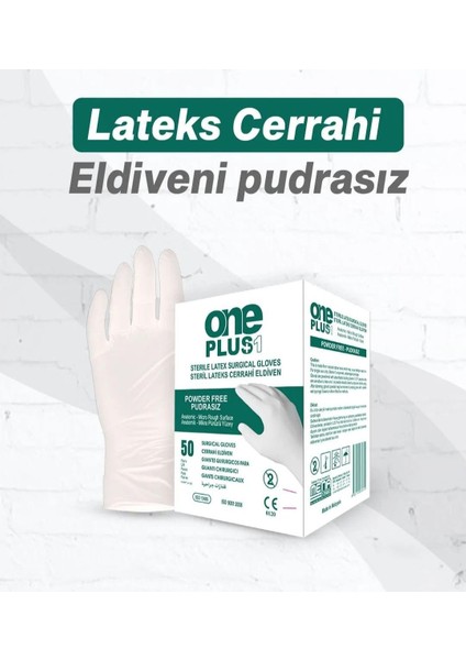 Cerrahi Steril Pudrasız Eldiven 8 Numara