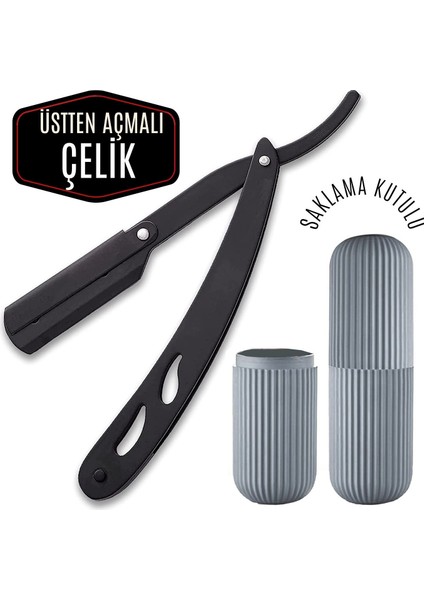 Nano Absolute Black Çelik Ustura Kutulu Set 714603	