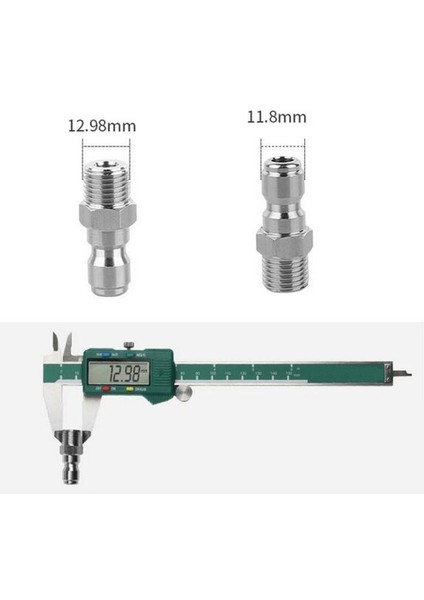 8x Basınçlı Yıkayıcı Hızlı Bağlantı Adaptör Konnektörü Kuplaj Ağır Dermi 1/4 "g 银色 (Yurt Dışından) modelleri