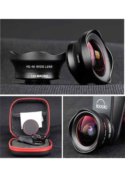 Ikisi Bir Arada 16MM Geniş Lens + 12X Makro Lens Seti (Yurt Dışından) modelleri