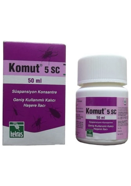 Komut 5 Sc Karasinek Sivrisinek Hamamböceği Haşere 50 ml