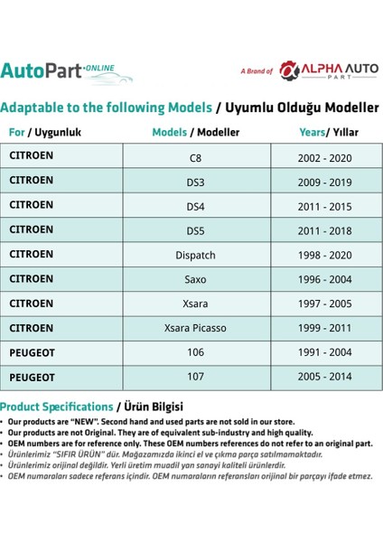 Peugeot Için Radyatör Ek Depo Kapağı fiyatları