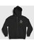 Unisex Siyah Laugh Post Malone Fermuarlı Kapüşonlu Sweatshirt 1