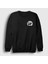 Unisex Siyah Howl Moon Wolf Kurt Sweatshirt 1