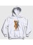 Unisex Beyaz Robot Ayı Teddy Bear Kapüşonlu Sweatshirt 1