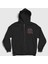 Unisex Siyah Hellfire Club Dizi Stranger Things Fermuarlı Kapüşonlu Sweatshirt 1