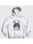 Unisex Beyaz Anime Hanma Baki Kapüşonlu Sweatshirt 1