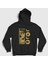 Unisex Siyah Jotaro Kujo V3 Anime Jojo Kapüşonlu Sweatshirt 1