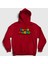 Unisex Kırmızı Logo Oyun Super Mario Kapüşonlu Sweatshirt 1